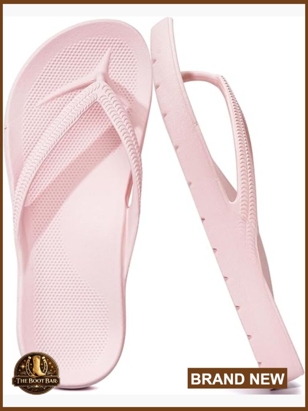 Women's Arch Support Flip Flops, Slip Resistant Shower Sandals, Walking Thong